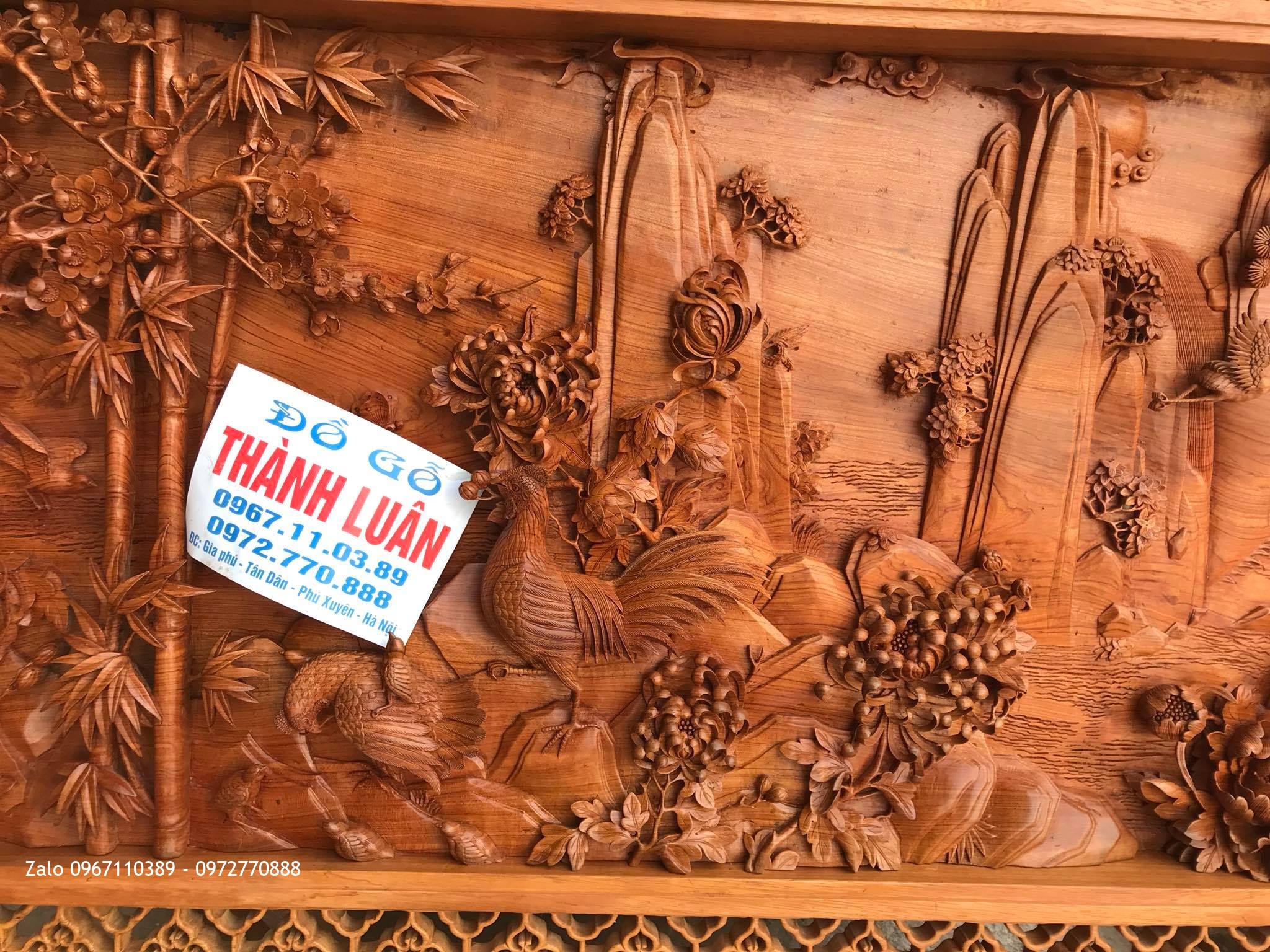 Tranh Bốn Mùa,Sơn Thuỷ Hữu Tình Gỗ Hương Đá..