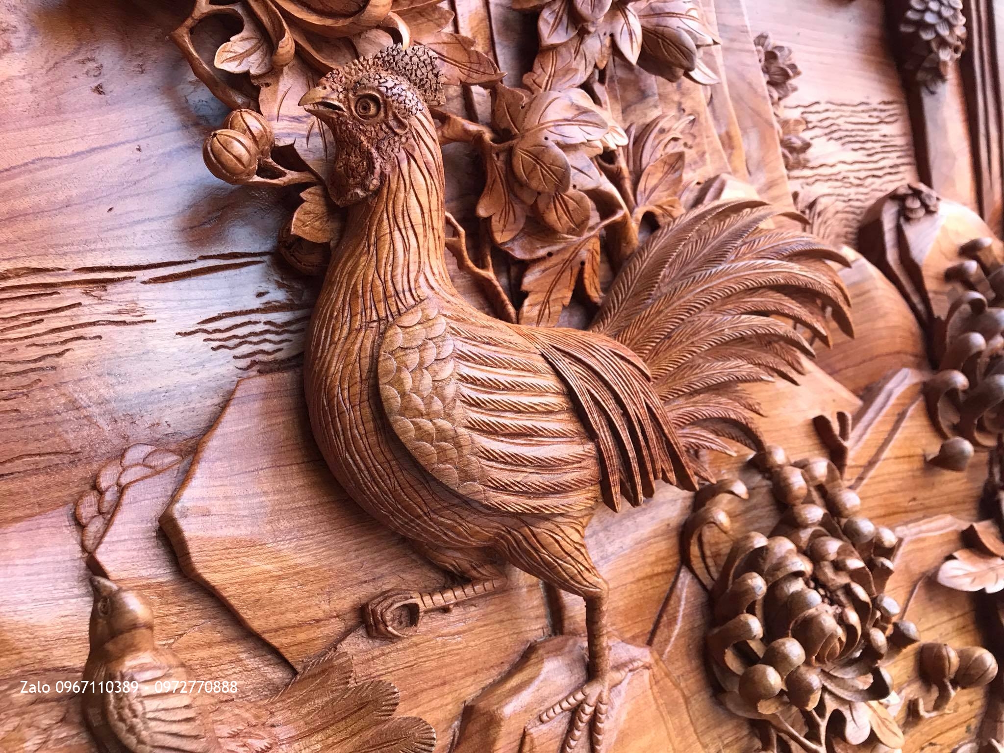 Tranh Bốn Mùa,Sơn Thuỷ Hữu Tình Gỗ Hương Đá:.