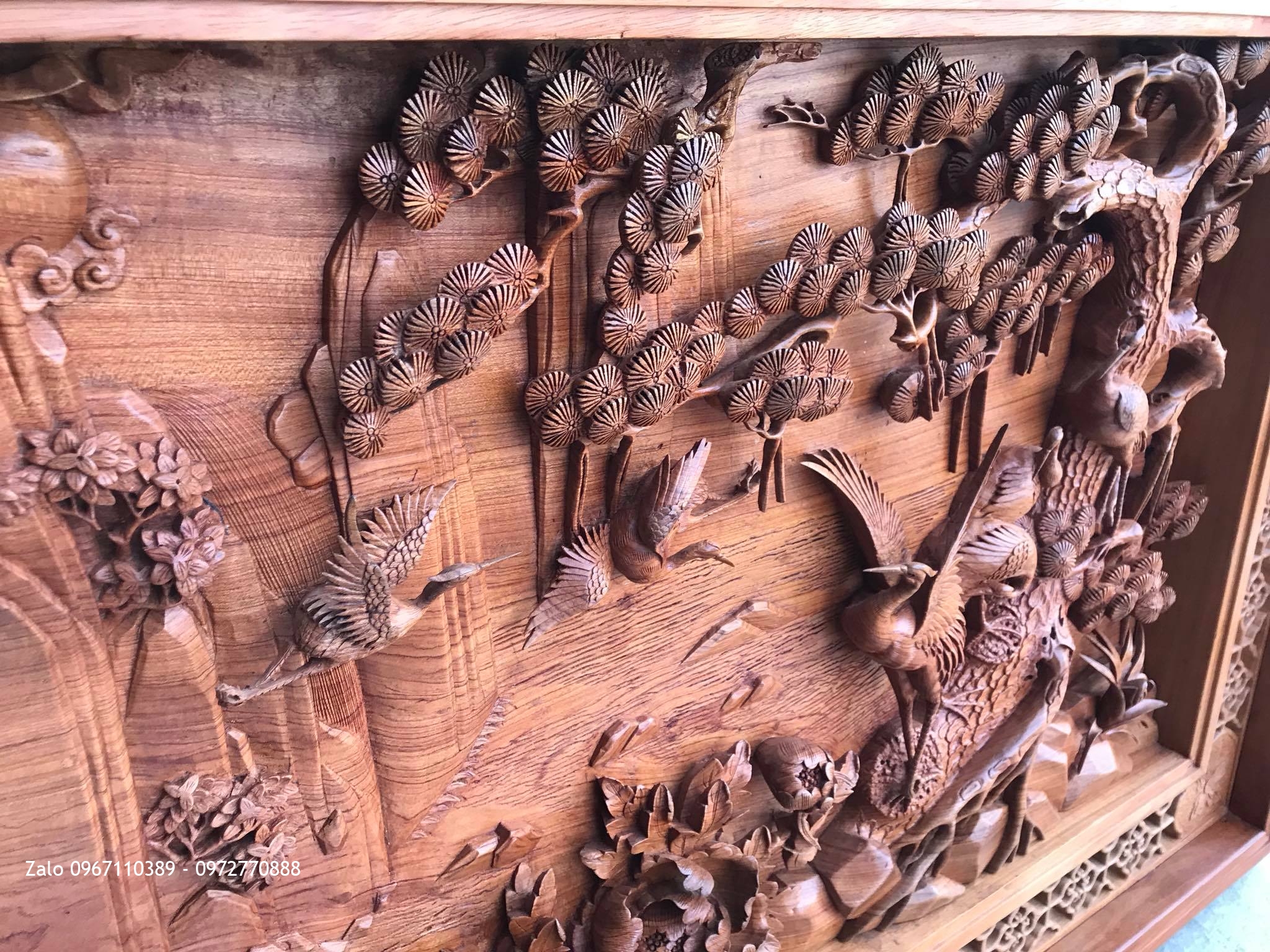 Tranh Bốn Mùa,Sơn Thuỷ Hữu Tình Gỗ Hương Đá:.