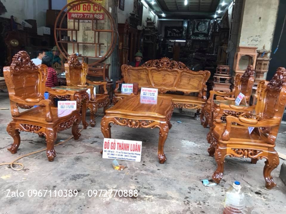 Bộ Lu-i Gỗ Gụ Ta Quảng Bình Gồm 8 Món. Khách Hải Phòng.:.