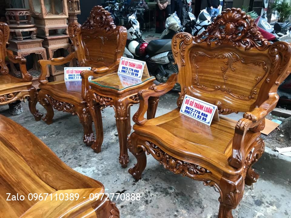 Bộ Lu-i Gỗ Gụ Ta Quảng Bình Gồm 8 Món. Khách Hải Phòng.::