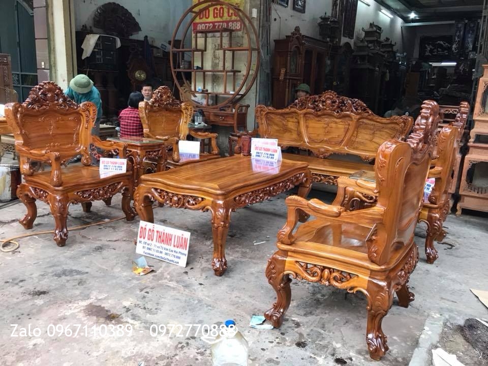 Bộ Lu-i Gỗ Gụ Ta Quảng Bình Gồm 8 Món. Khách Hải Phòng.::.