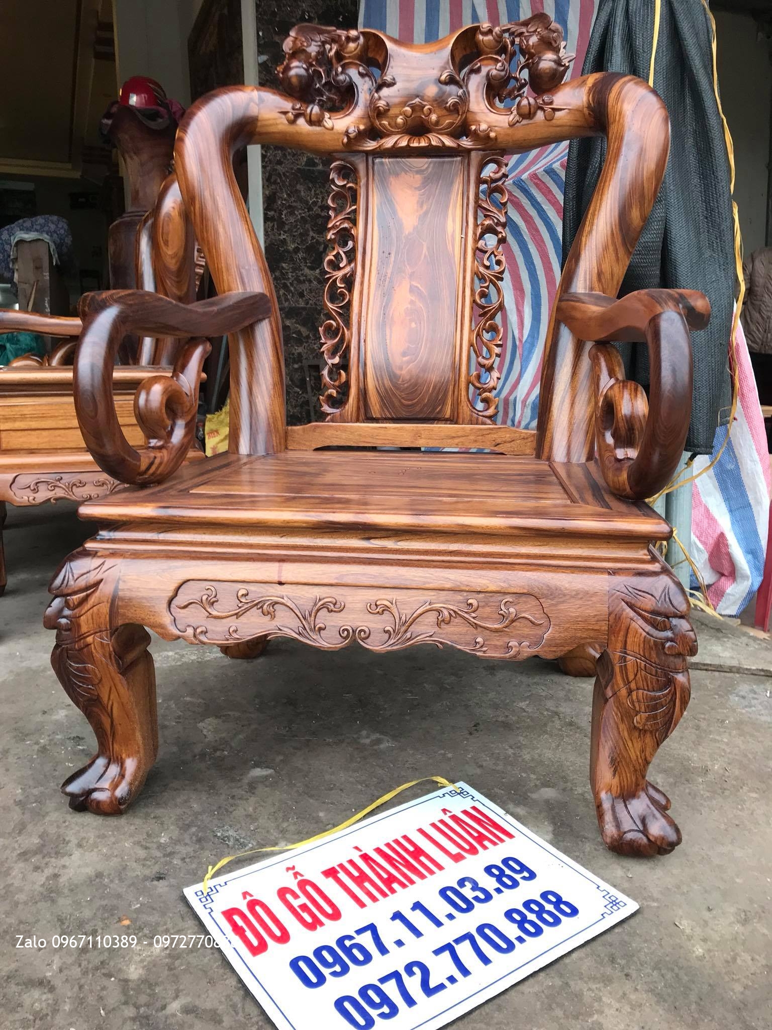 Bộ Ghế Gỗ Gụ Ta Quảng Bình GTC10-VIP 7,.