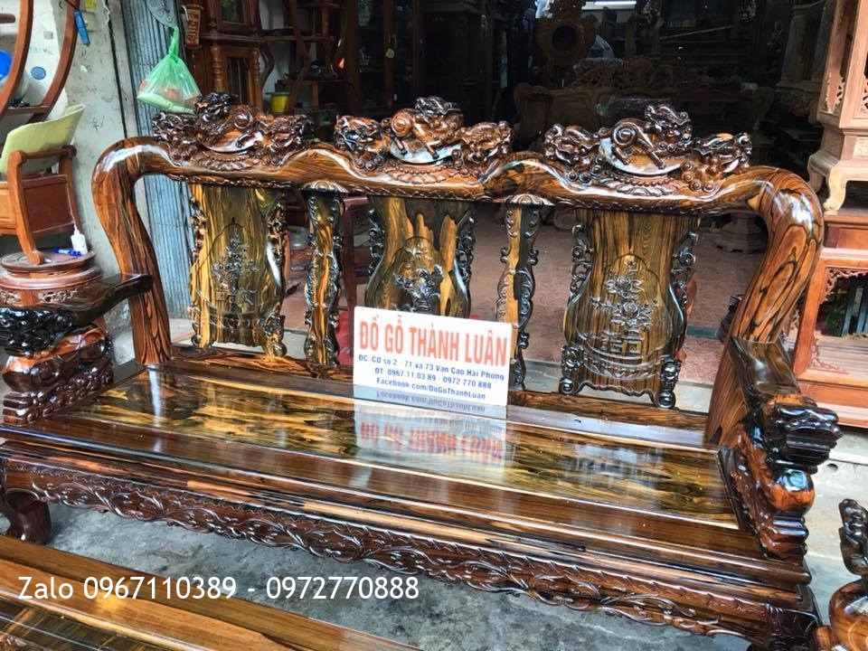 Bộ Minh Quốc Nghê Gỗ Mun Và Bộ Ghế Ăn Gỗ Mun. Chú Hùng Hải Phòng.:.