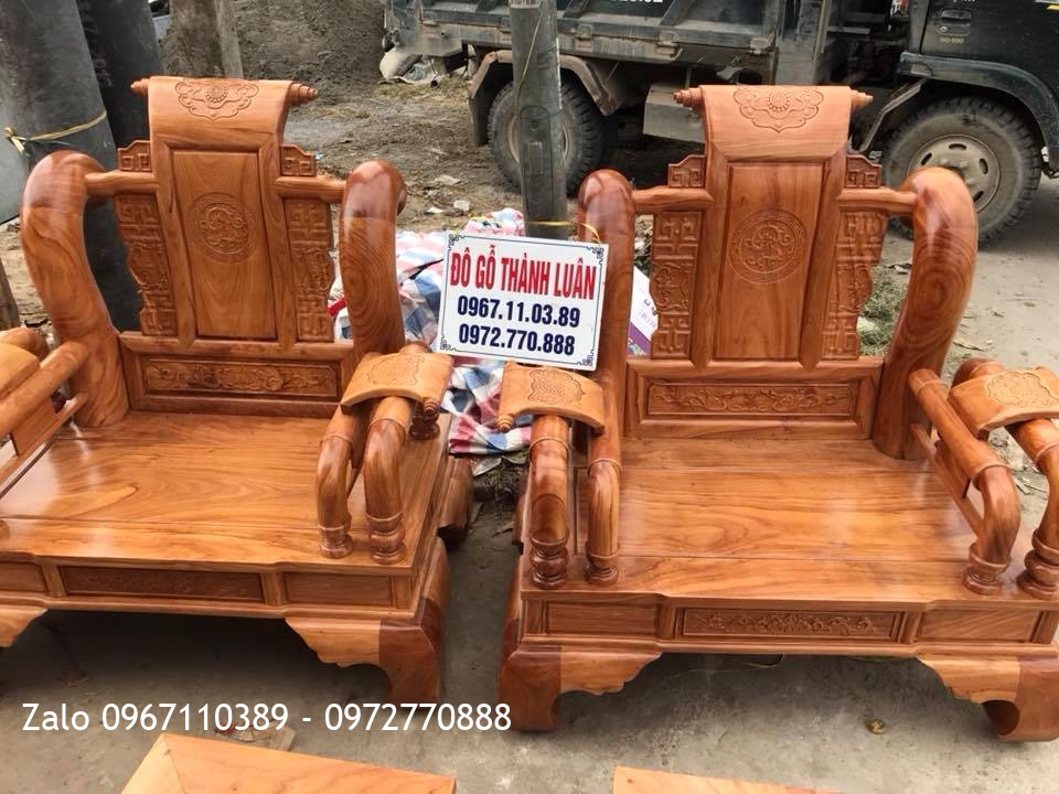 Bộ Tần Thủy Hoàng Gỗ Gõ Đỏ Nam Phi Gồm 12 món. Khách Daklak.