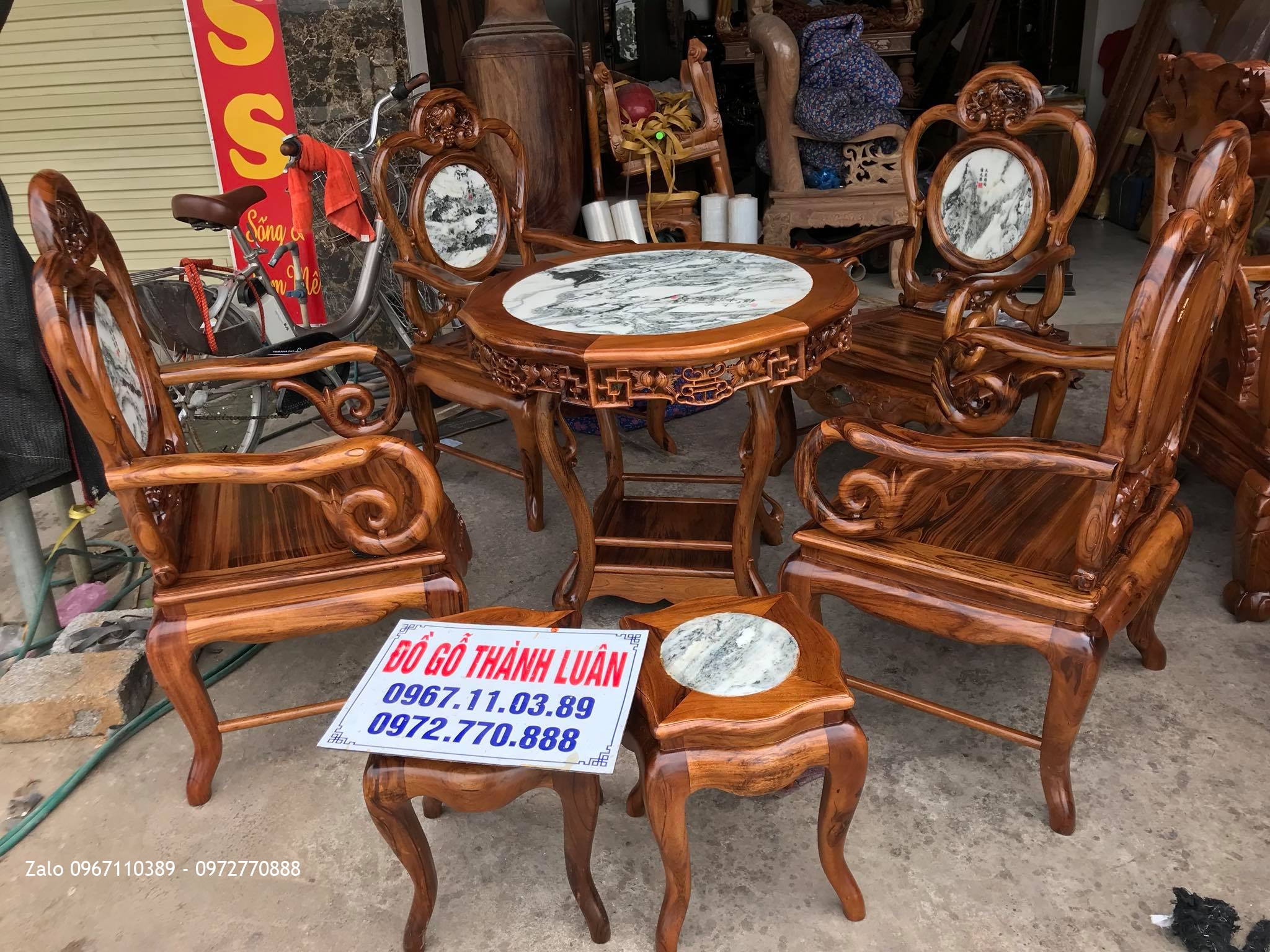 Bộ Bàn Ghế Guột Nho Gỗ Gụ Ta Quảng Bình Vân Vip. A Minh Sài Gòn:.