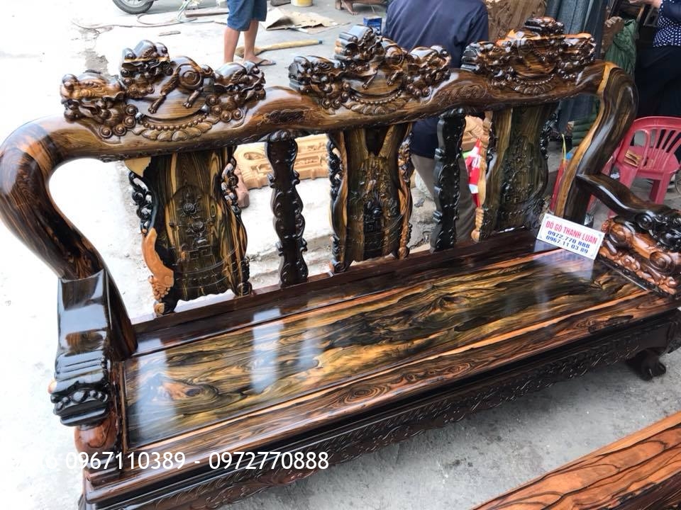 Bộ Minh Quốc Nghê Gỗ Mun Hoa, Kệ Tivi. Khách Yên Bái,