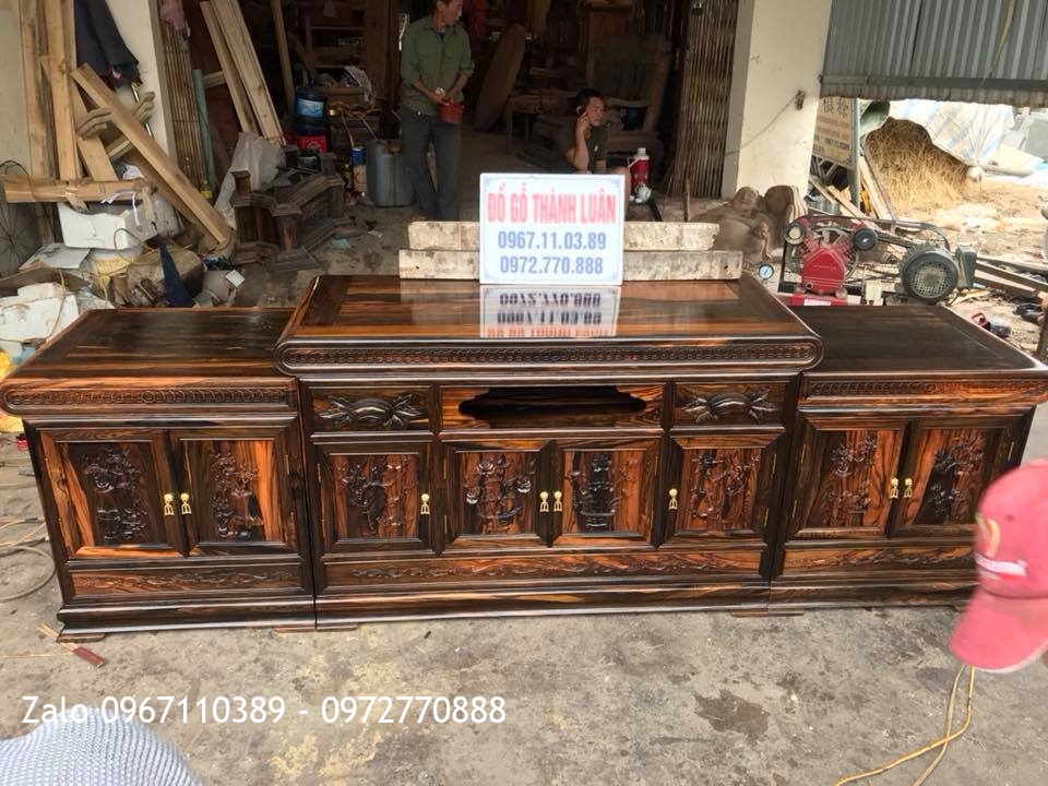 Bộ Minh Quốc Nghê Gỗ Mun Hoa, Kệ Tivi. Khách Yên Bái,.
