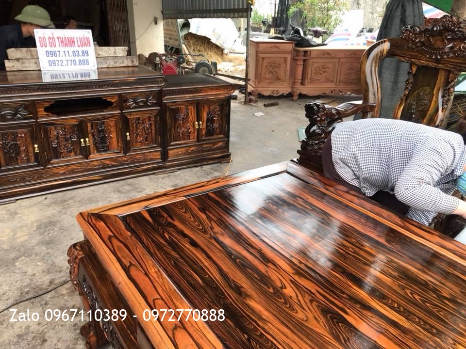 Bộ Minh Quốc Nghê Gỗ Mun Hoa, Kệ Tivi. Khách Yên Bái,.