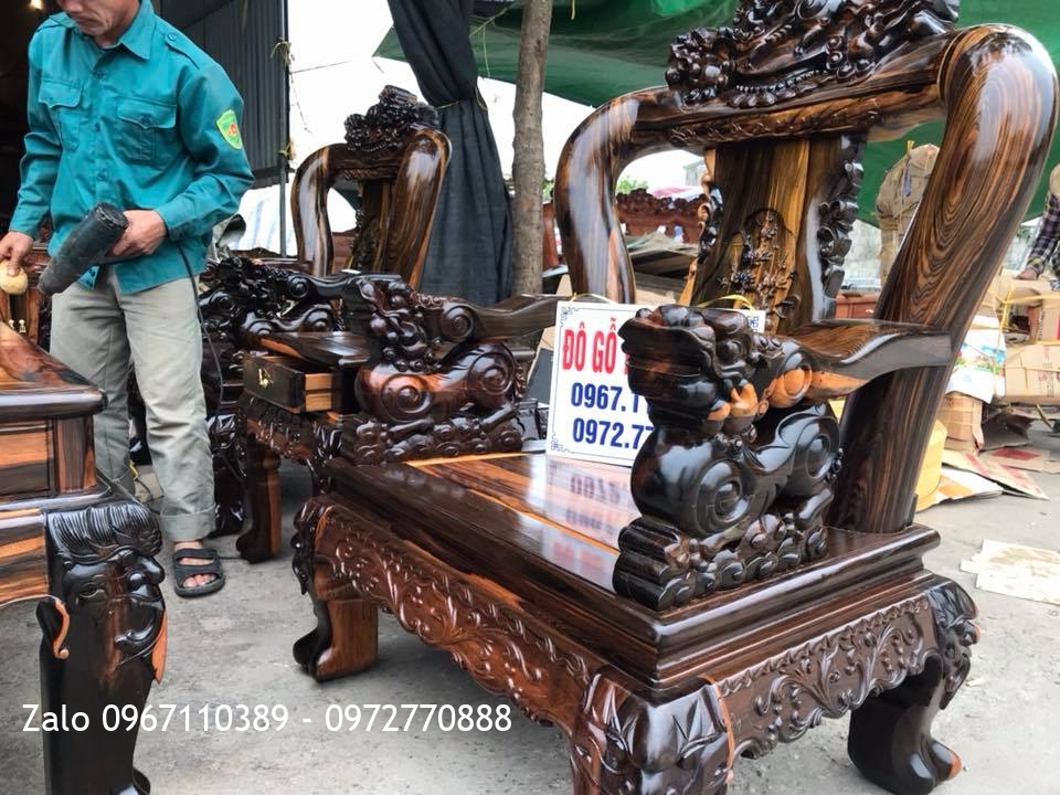 Bộ Minh Quốc Nghê Gỗ Mun Hoa, Kệ Tivi. Khách Yên Bái,:.