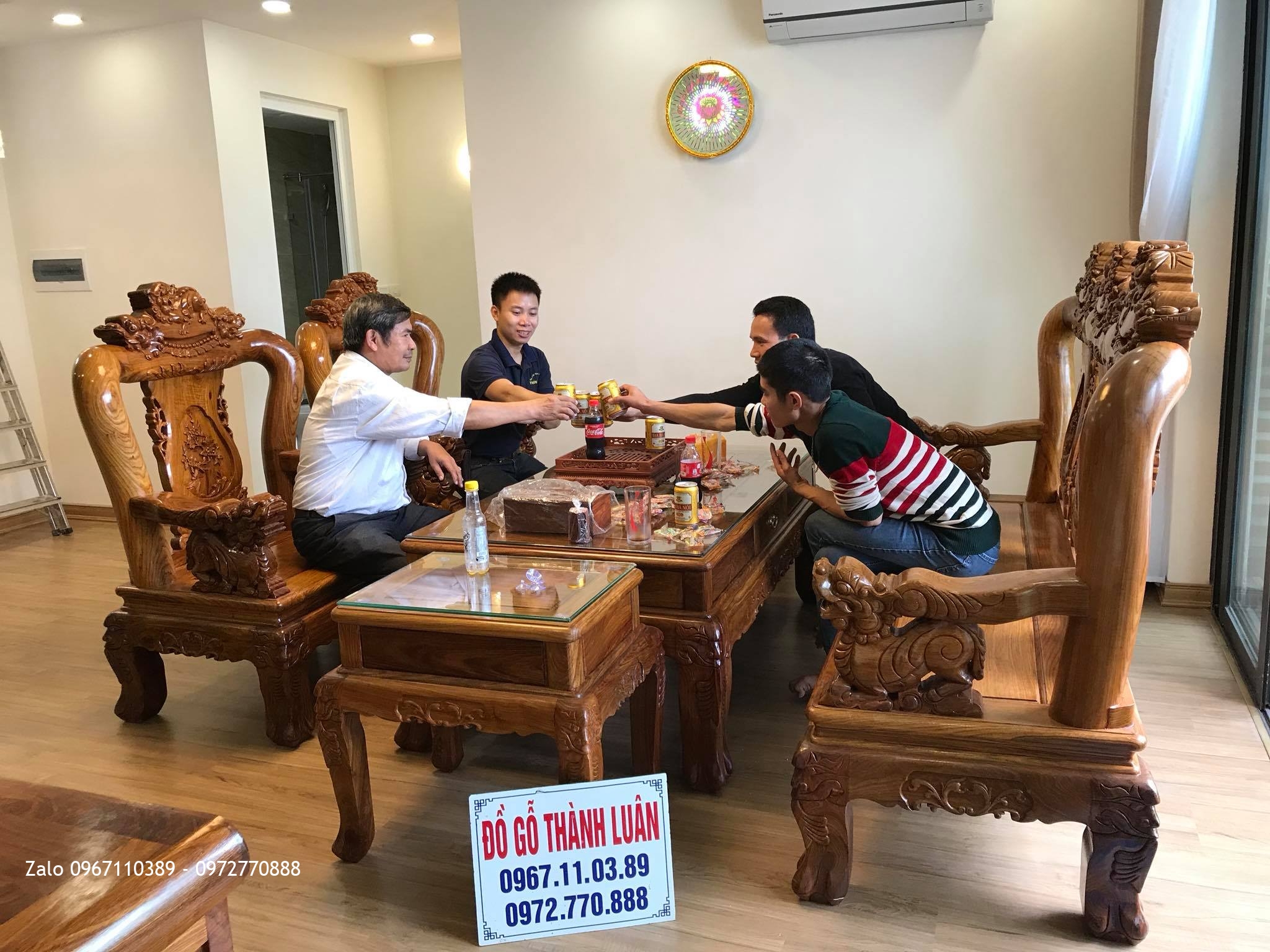 Bàn Giao Nội Thất Phòng Ngủ,Phòng Khách,Phòng Ăn tại gia đình Bác Thuyên Tại Lê Đức Thọ Hà Nội.