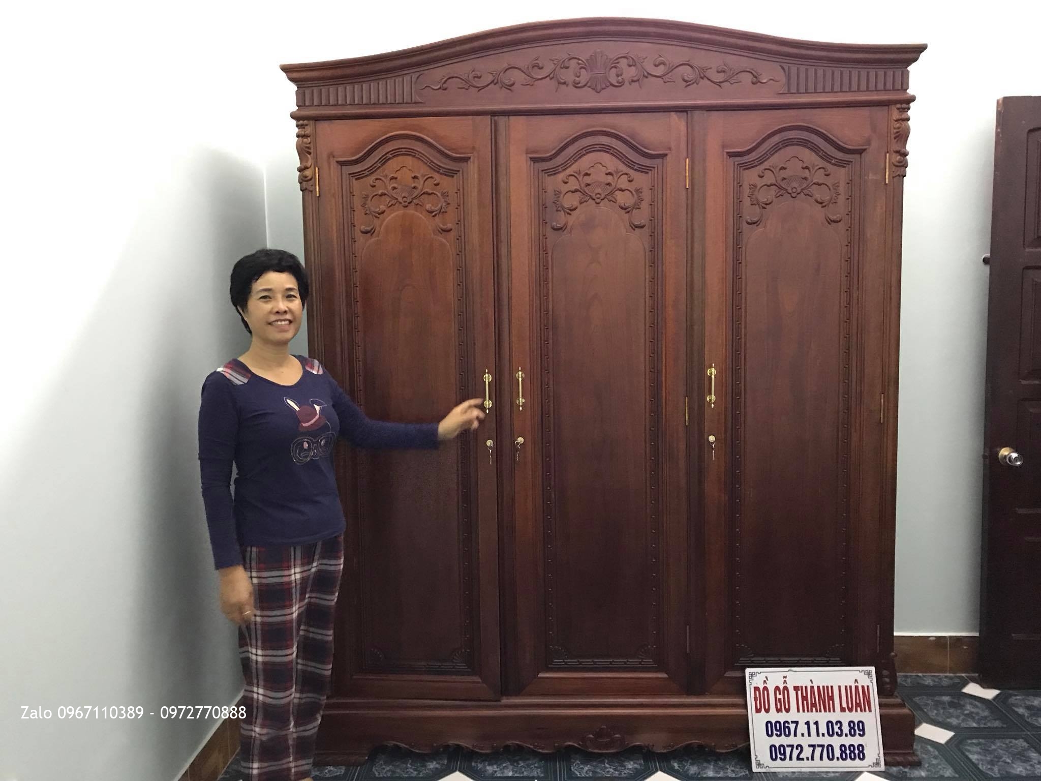 Tủ Áo, Giường, Bàn Trang Điểm Gỗ Gụ. Cô Vân Long Biên Hà Nội