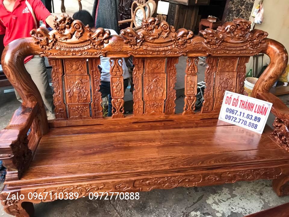 Bộ Minh Quốc Nghê Gỗ Hương Vân Cột 14. A Nghề Hưng Yên: