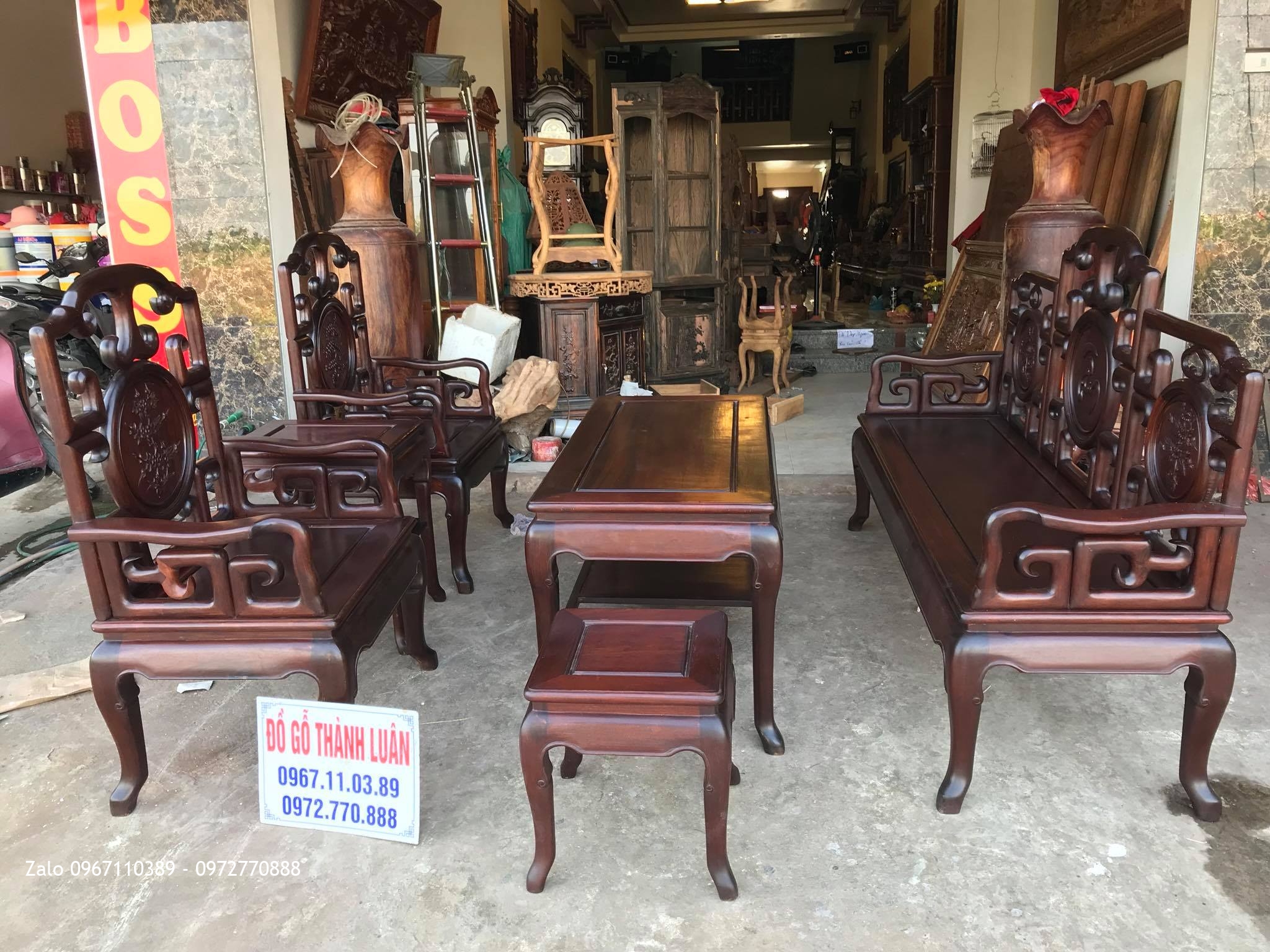 Bàn Ghế Móc Mỏ Gỗ Gụ VÍP. A Phương Hà Nội: