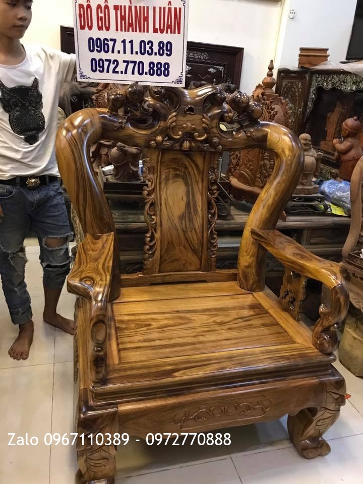 Bộ Ghế Gụ Ta Cột 12. Khách Phú Xuyên HN.