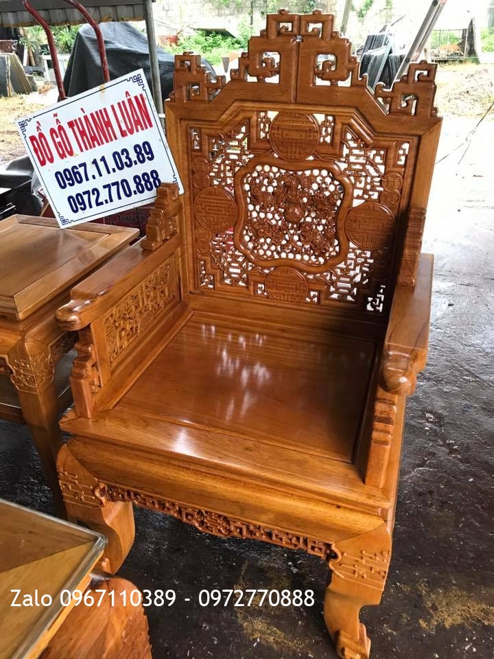 Bộ Trường Kỷ Huế Ngũ Lân Gỗ Gụ Gồm 6 Món.Khách Hà Nam.