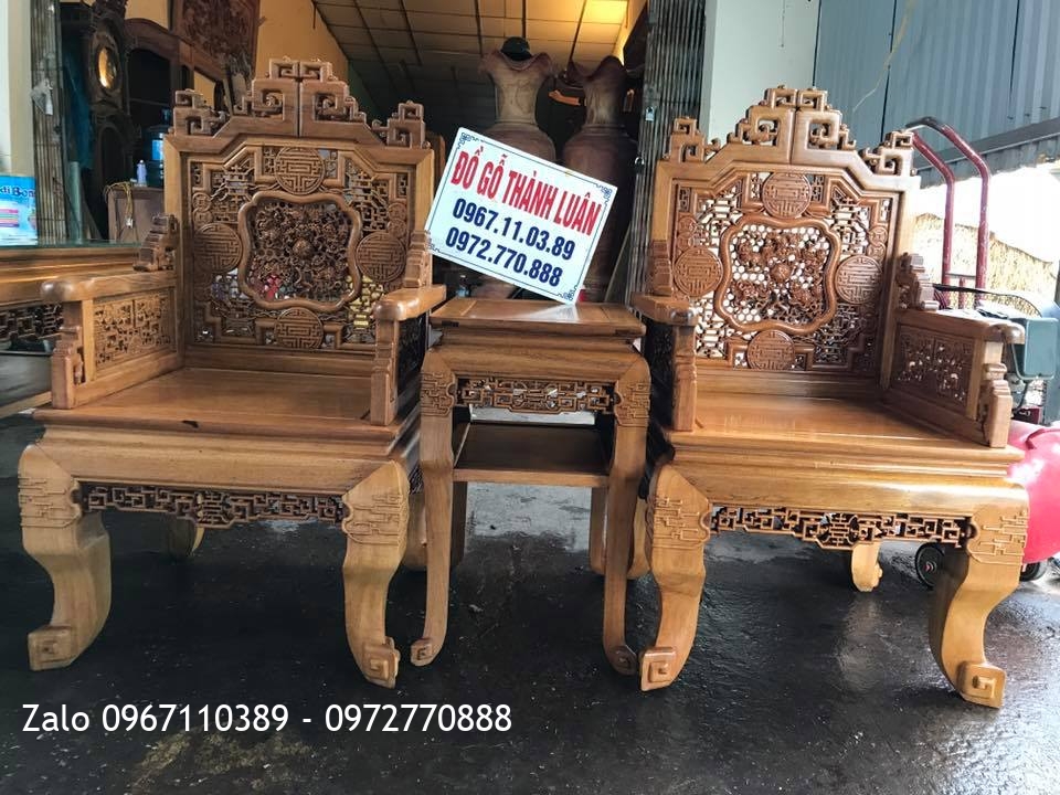 Bộ Trường Kỷ Huế Ngũ Lân Gỗ Gụ Gồm 6 Món.Khách Hà Nam::.