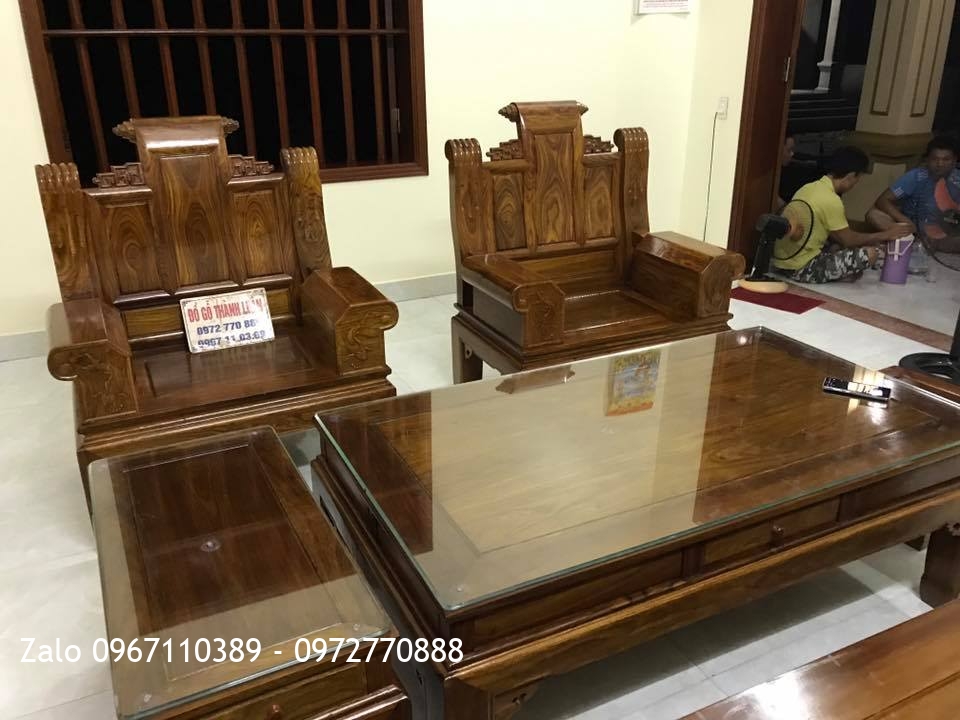 Bộ Âu Á Hộp Gỗ Hương Vân Đỏ. Khách Thuỷ Nguyên Hải Phòng: