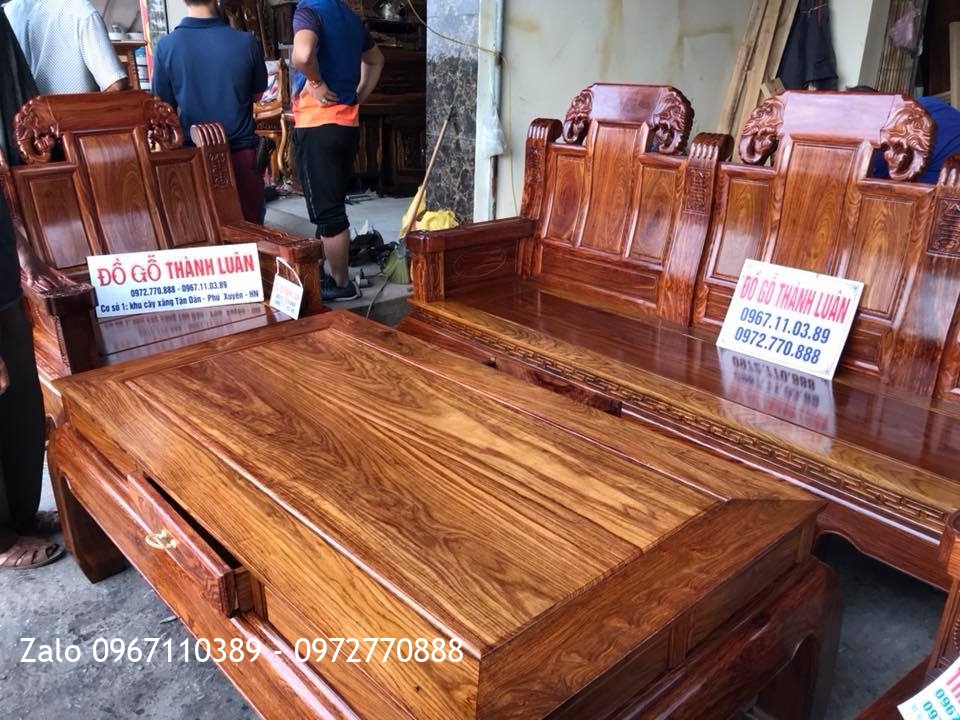 Bộ Ghế Đầu Voi Như Ý, Sập Gụ Tứ Diện. Khách Mỹ Đức Hà Nội