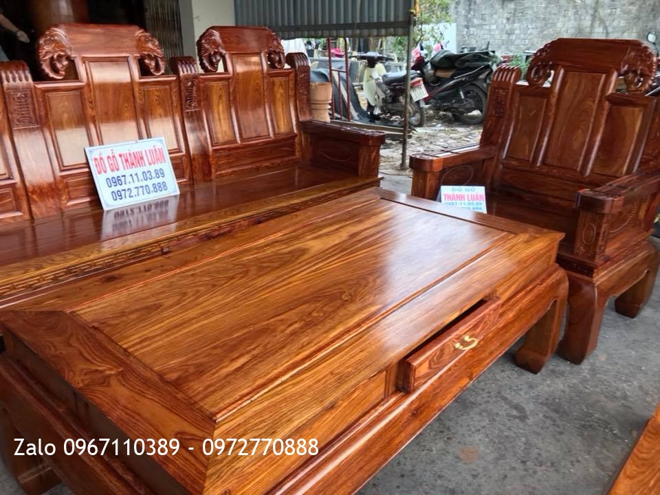 Bộ Ghế Đầu Voi Như Ý, Sập Gụ Tứ Diện. Khách Mỹ Đức Hà Nội. :