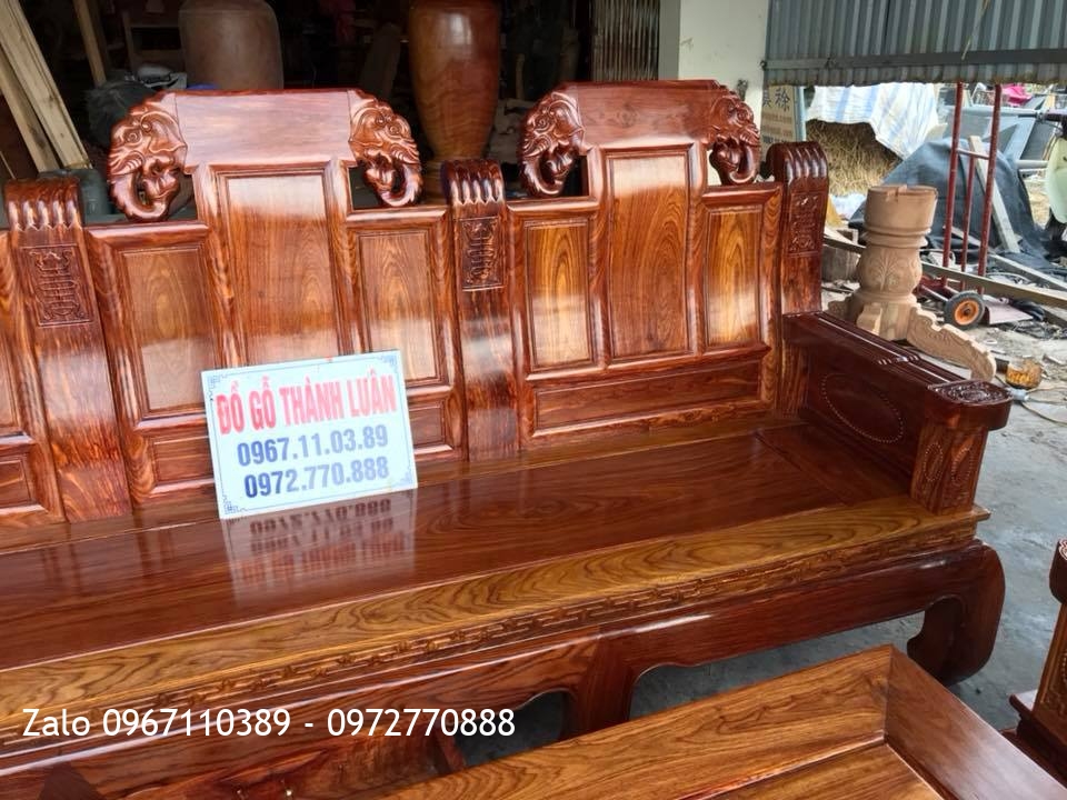 Bộ Ghế Đầu Voi Như Ý, Sập Gụ Tứ Diện. Khách Mỹ Đức Hà Nội. :