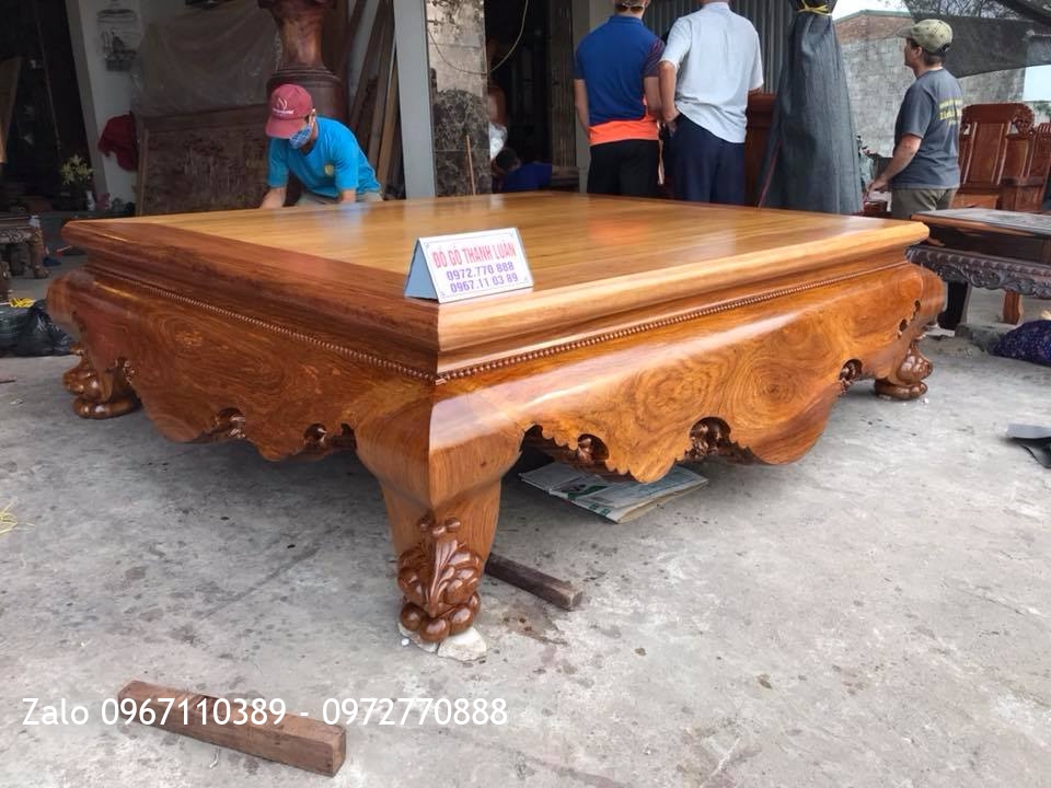 Bộ Ghế Đầu Voi Như Ý, Sập Gụ Tứ Diện. Khách Mỹ Đức Hà Nội..