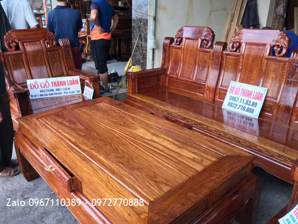 Bộ Ghế Đầu Voi Như Ý, Sập Gụ Tứ Diện. Khách Mỹ Đức Hà Nội