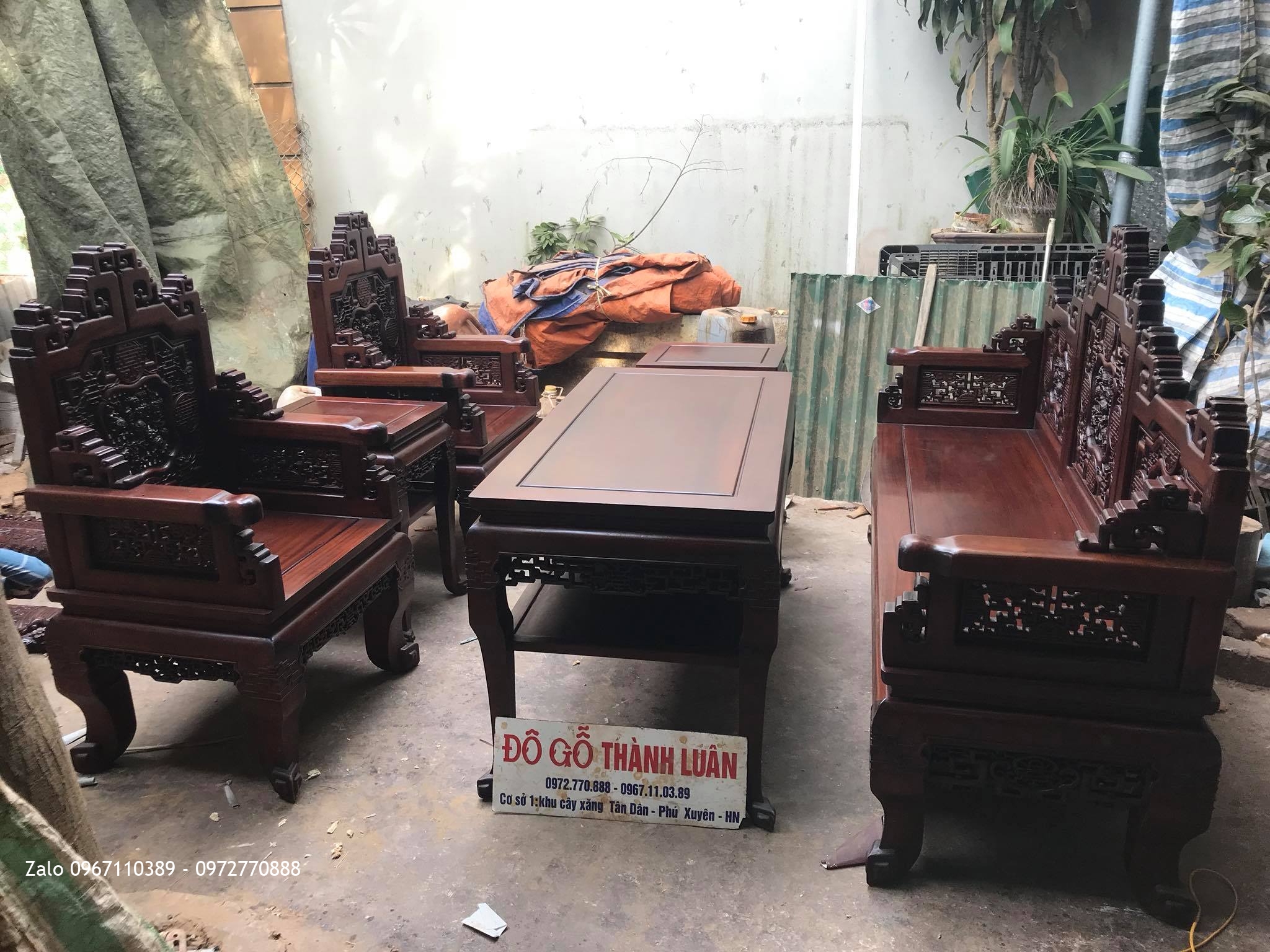 Trường Kỷ Huế Ngũ Lân Gỗ Gụ Siêu Khủng. Khách Hưng Yên