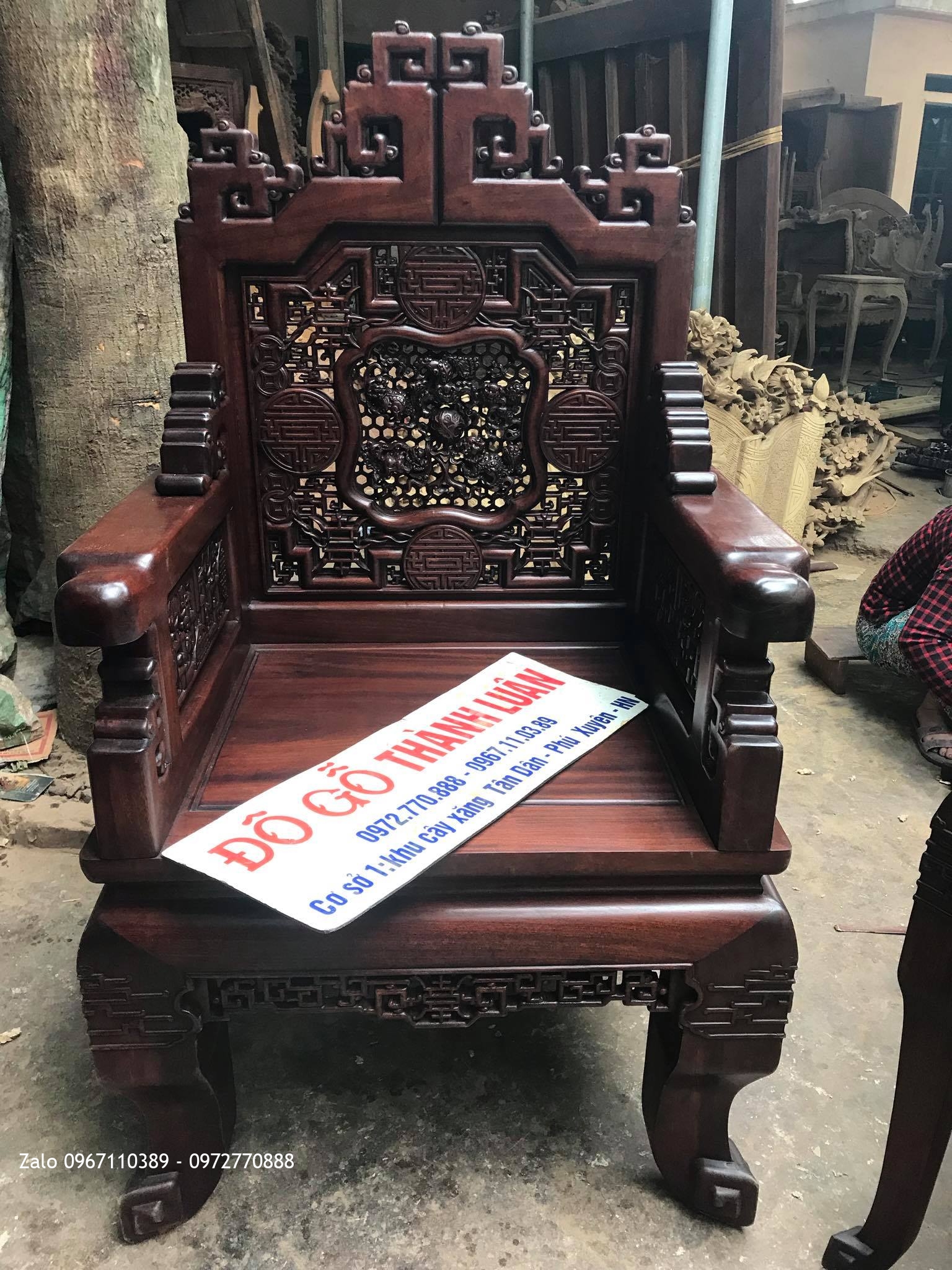 Trường Kỷ Huế Ngũ Lân Gỗ Gụ Siêu Khủng. Khách Hưng Yên,.