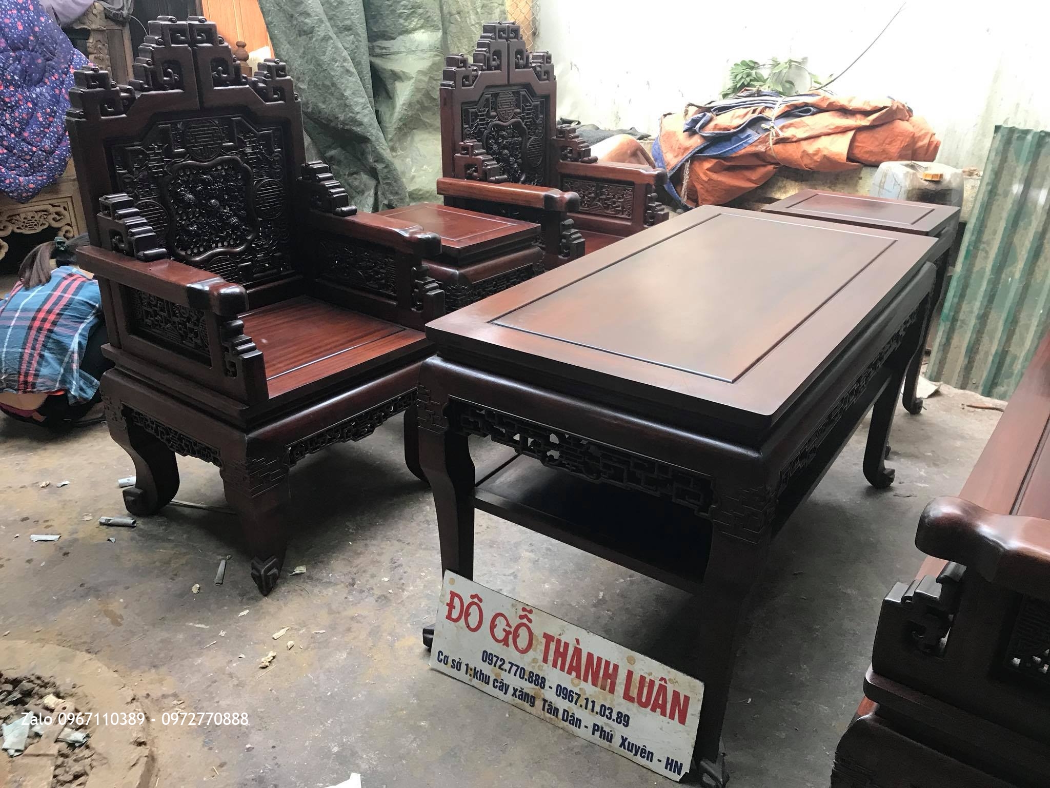 Trường Kỷ Huế Ngũ Lân Gỗ Gụ Siêu Khủng. Khách Hưng Yên.