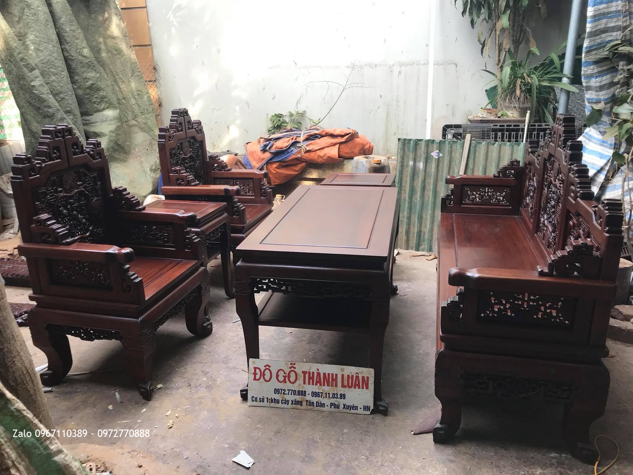 Trường Kỷ Huế Ngũ Lân Gỗ Gụ Siêu Khủng. Khách Hưng Yên