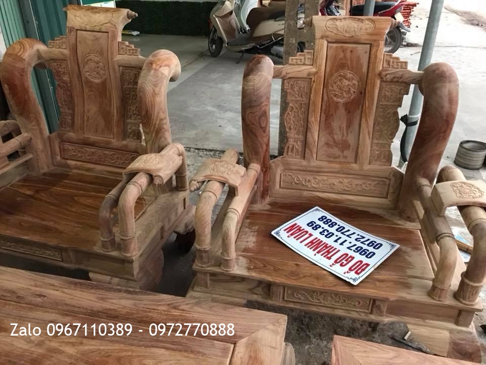 Bộ Tần Thủy Hoàng Gỗ Hương Vân Đỏ Nam Phi