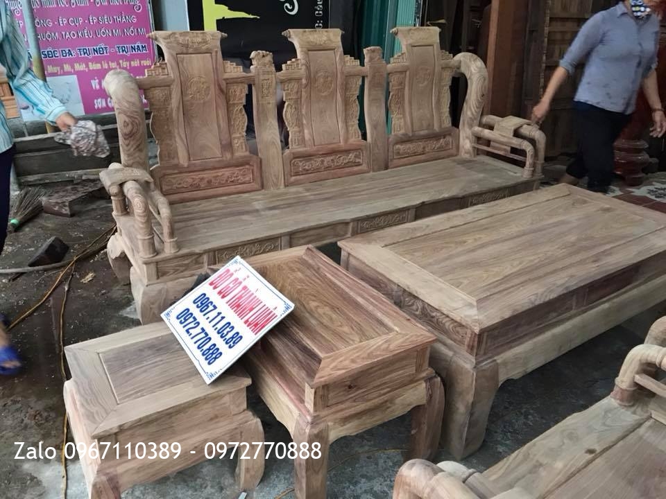 Bộ Tần Thủy Hoàng Gỗ Hương Vân Đỏ Nam Phi