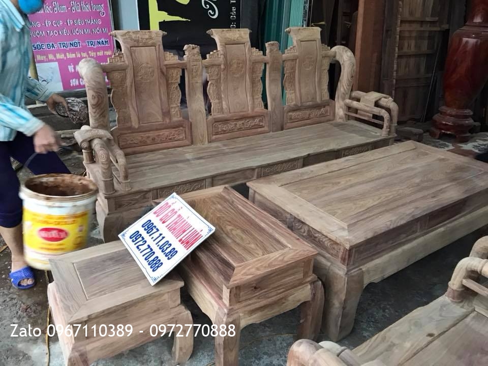 Bộ Tần Thủy Hoàng Gỗ Hương Vân Đỏ Nam Phi