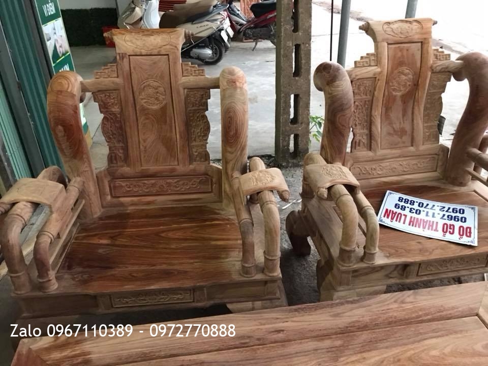 Bộ Tần Thủy Hoàng Gỗ Hương Vân Đỏ Nam Phi .