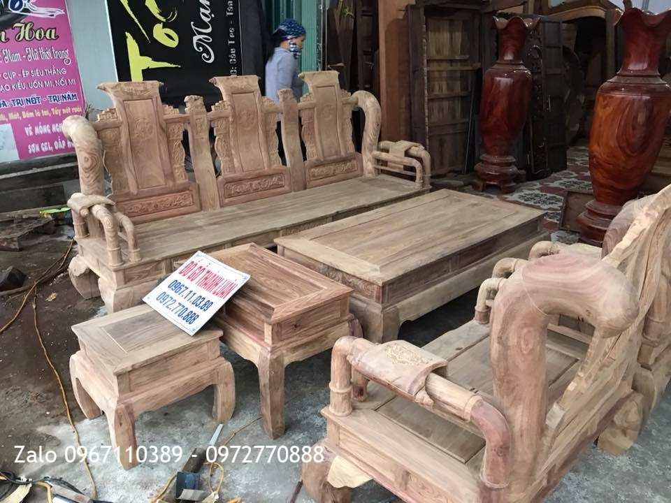 Bộ Tần Thủy Hoàng Gỗ Hương Vân Đỏ Nam Phi