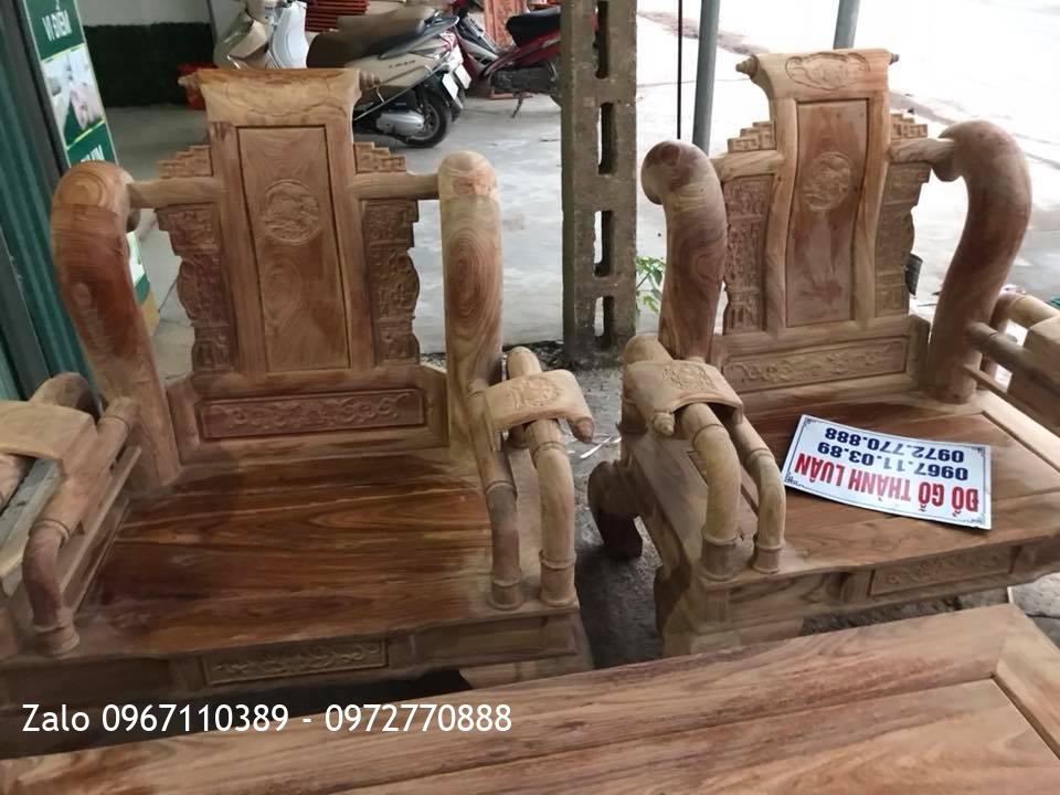 Bộ Tần Thủy Hoàng Gỗ Hương Vân Đỏ Nam Phi.