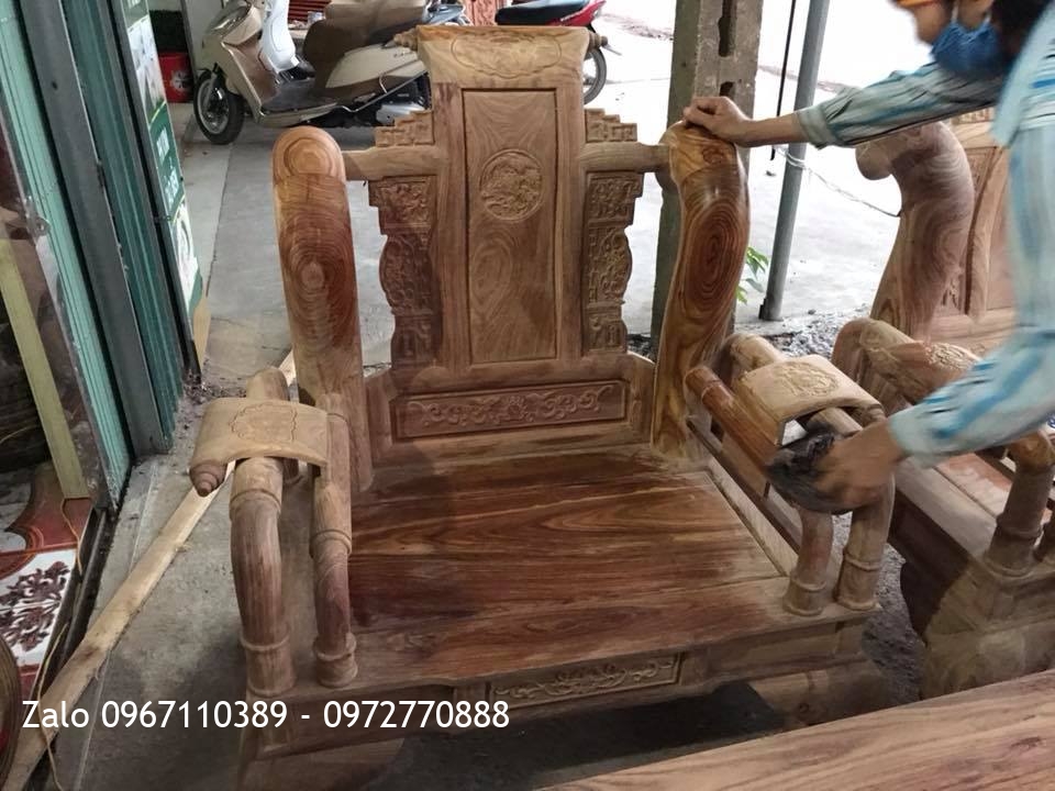 Bộ Tần Thủy Hoàng Gỗ Hương Vân Đỏ Nam Phi. ,