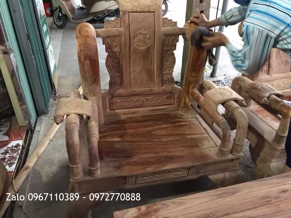 Bộ Tần Thủy Hoàng Gỗ Hương Vân Đỏ Nam Phi. ,