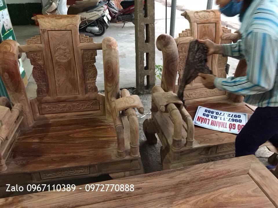 Bộ Tần Thủy Hoàng Gỗ Hương Vân Đỏ Nam Phi. .