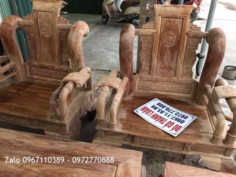 Bộ Tần Thủy Hoàng Gỗ Hương Vân Đỏ Nam Phi.