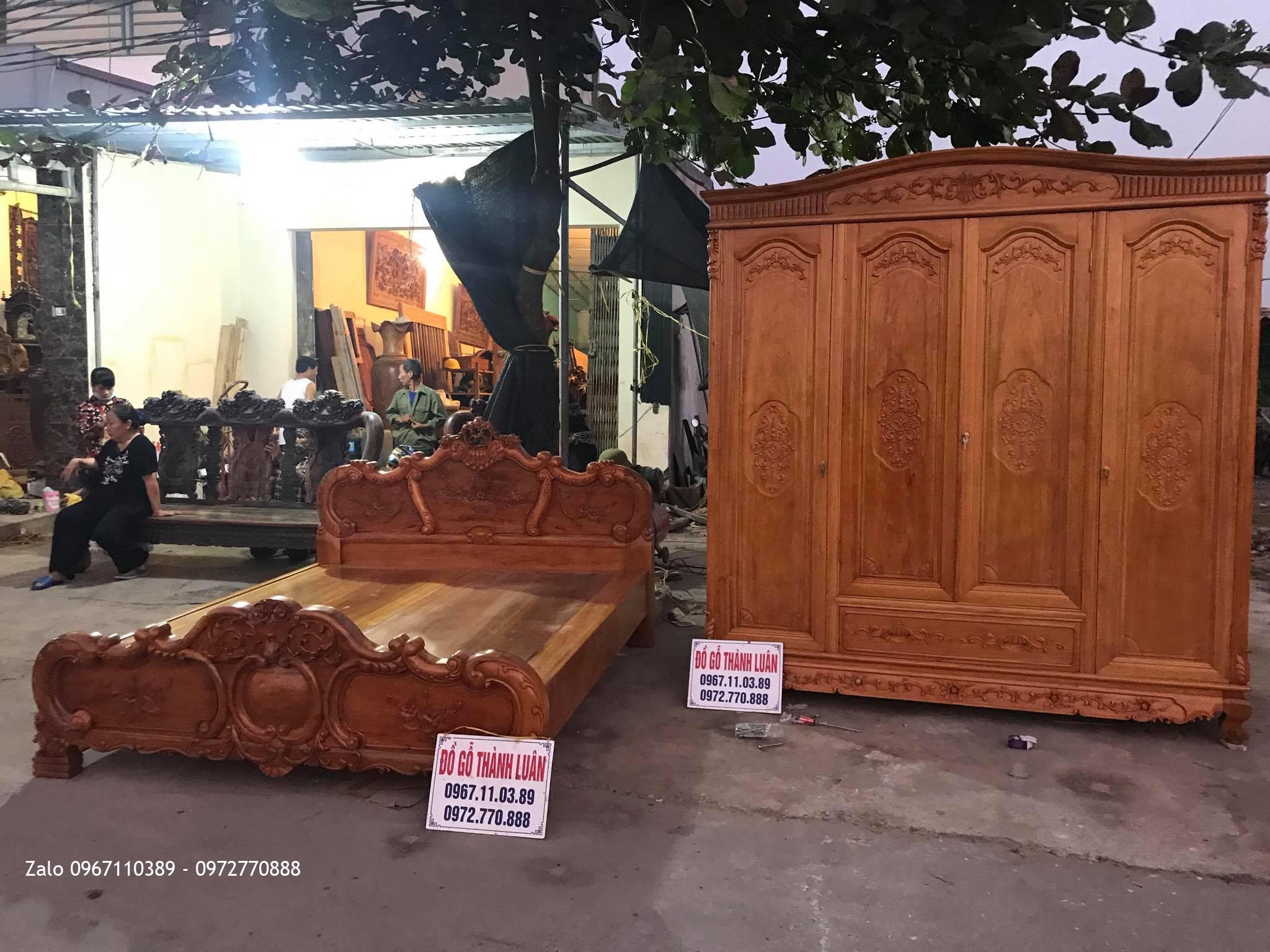Giường, Tủ Áo Gỗ Gụ. A Tuấn Anh Hà Nộ::