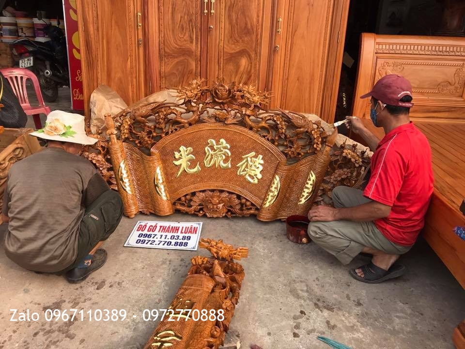 2 Bộ Cuốn Thư Câu Đối Gỗ Gụ.Khách Bắc Giang.