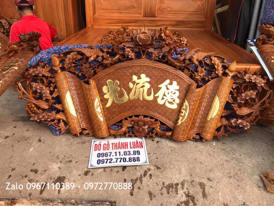 2 Bộ Cuốn Thư Câu Đối Gỗ Gụ.Khách Bắc Giang..