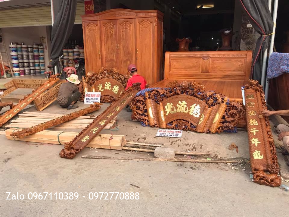 2 Bộ Cuốn Thư Câu Đối Gỗ Gụ.Khách Bắc Giang: