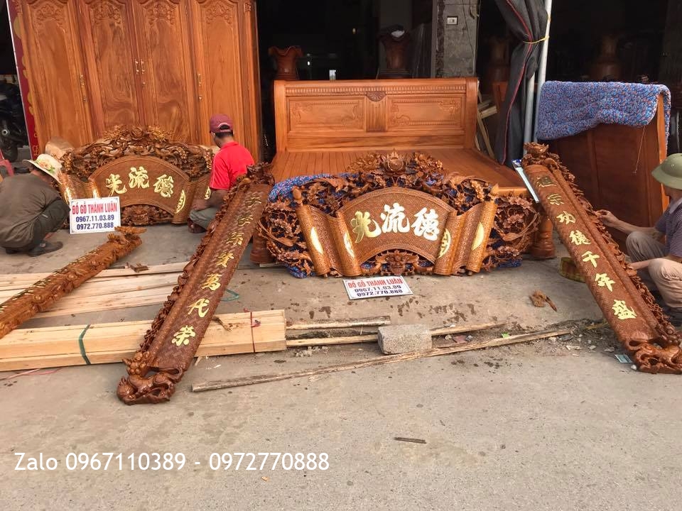 2 Bộ Cuốn Thư Câu Đối Gỗ Gụ.Khách Bắc Giang::