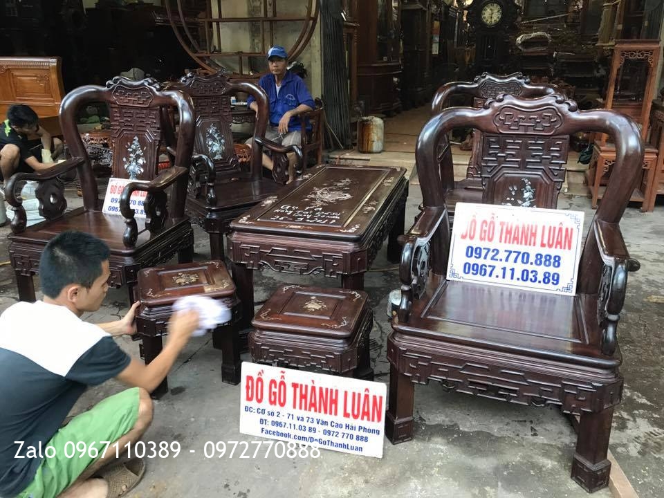 Bộ Minh Quốc Triện Gỗ Gụ Ta: