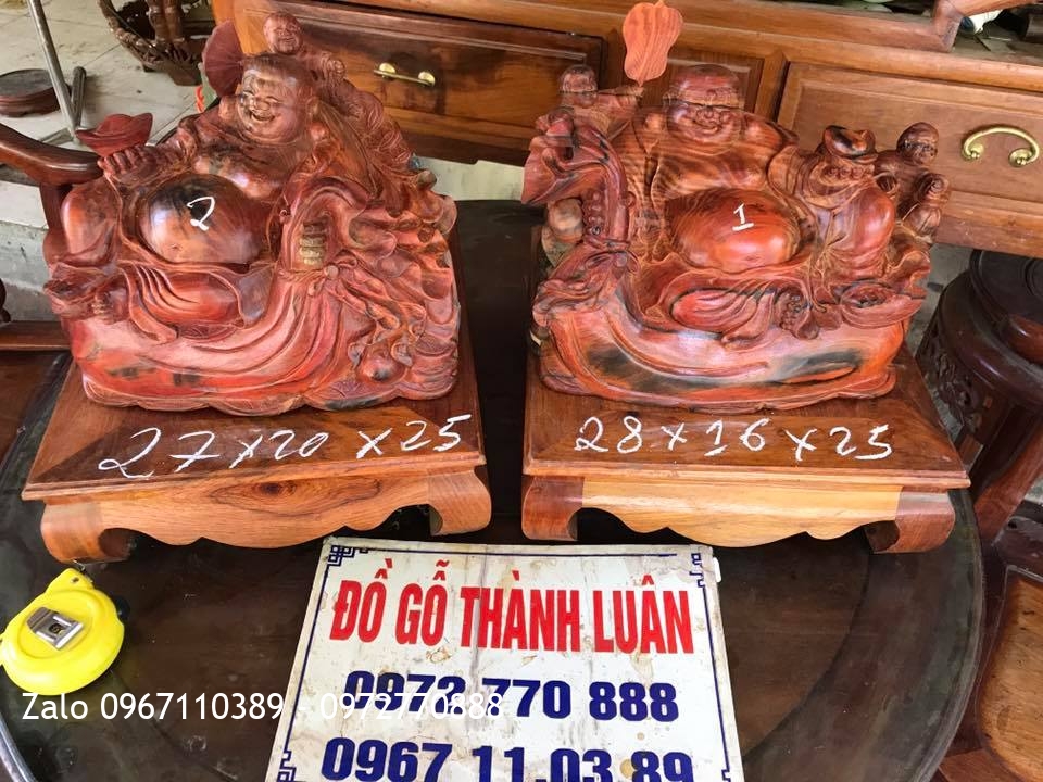 2 Ông Tượng Dilac Gỗ Trắc Đỏ.