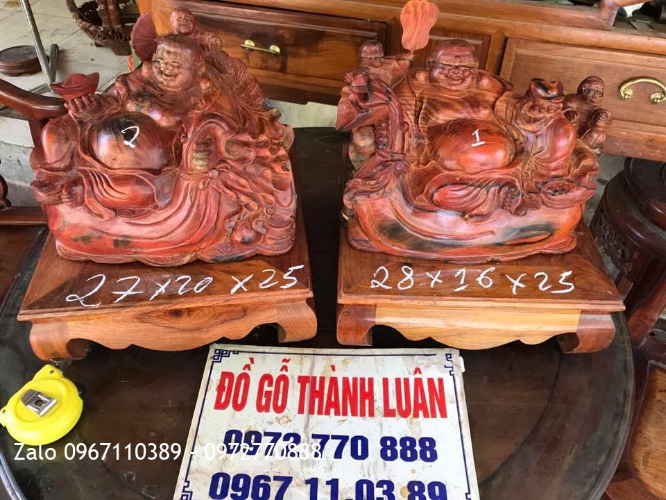 2 Ông Tượng Dilac Gỗ Trắc Đỏ.