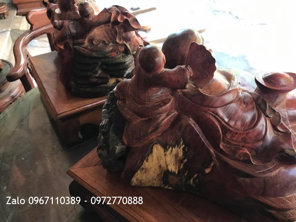 2 Ông Tượng Dilac Gỗ Trắc Đỏ.